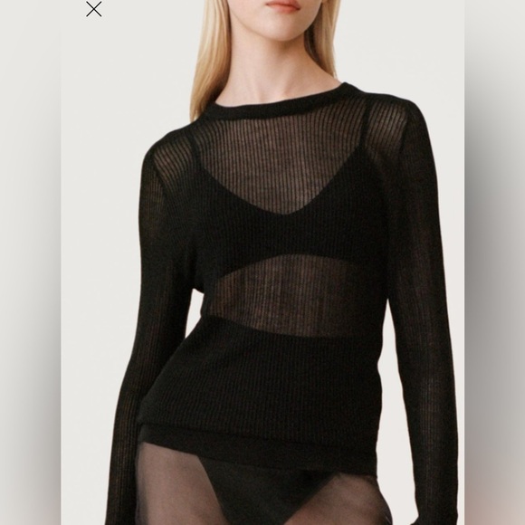 Nwt- zara- OPEN KNIT SWEATER 50TH ANNIVERSARY-Small - Picture 1 of 7